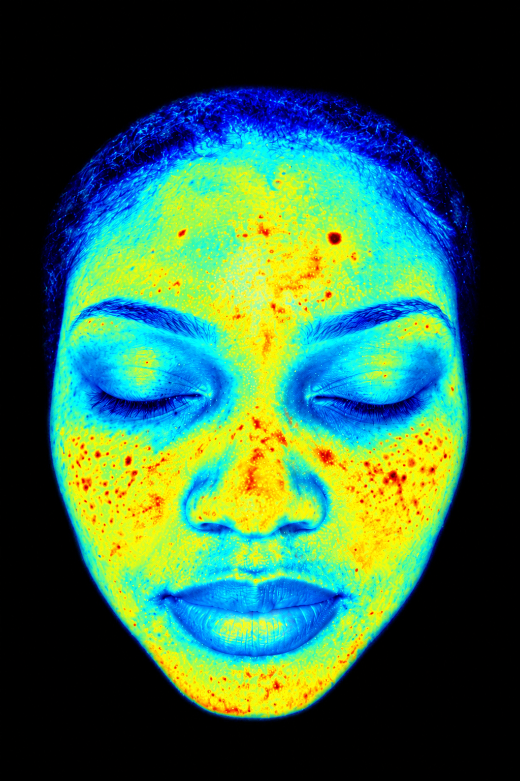 Illustration d'analyse cutanée en composite thermique